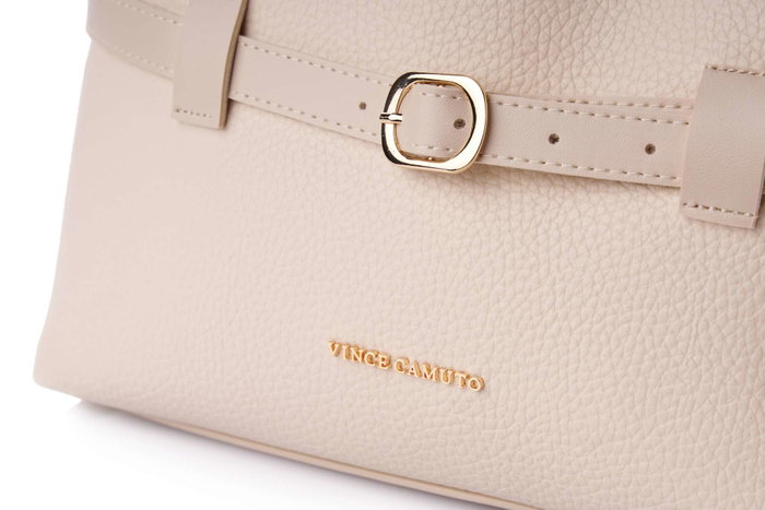 Vince Camuto Mini - Ros Cream Bolsa Tote Color Crema Cuero de Polivinilo 29x18.5x14 cm